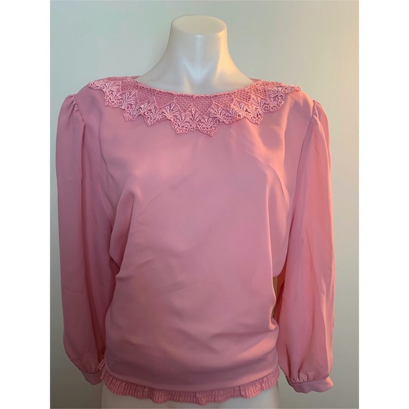 Vintage Tops - Pink Lace Vintage Top ize 16